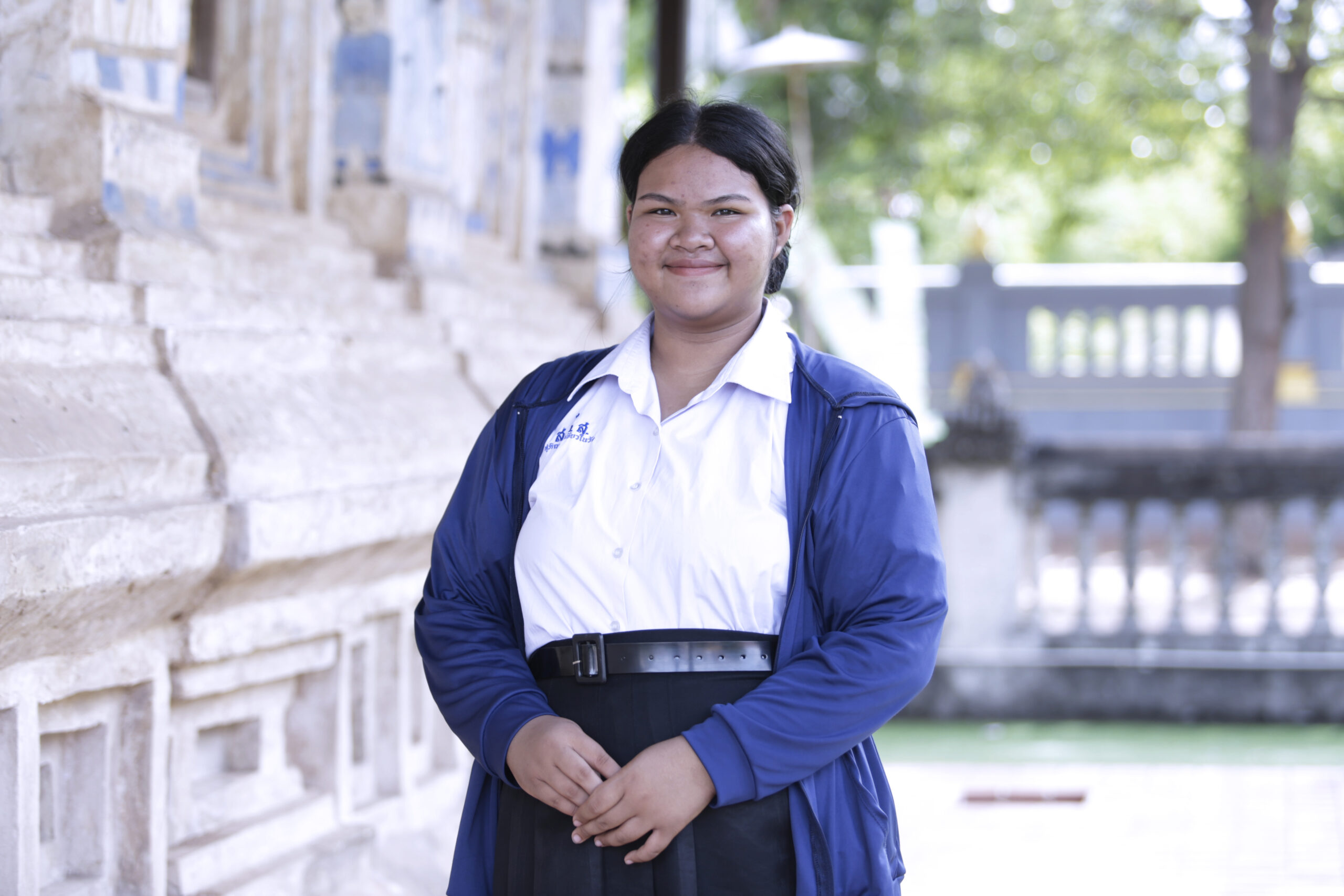นางสาว สุภิญยา เขียวในวัง หรือน้องโฟกัส เยาวชนในชุมชนสาวะถี